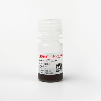 Amino grânulos magnéticos do silicone para o magnésio/mL da purificação 500nm 10 da proteína 5 mL