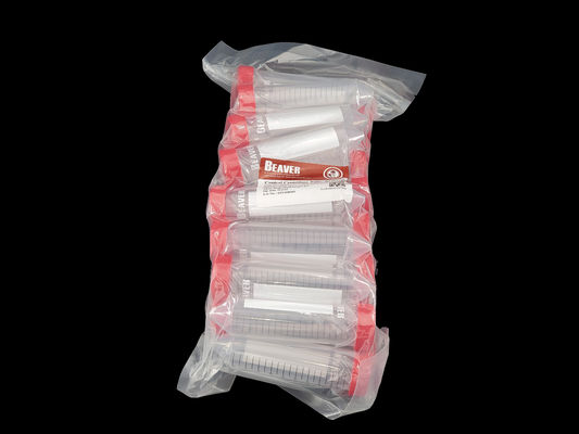 Parte inferior cônica estéril dos tubos de centrifugador 50mL do laboratório