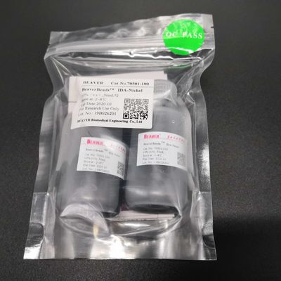 100 mL sua porcentagem magnética do volume dos grânulos 30μm 10% do IDA-níquel da purificação da proteína da etiqueta